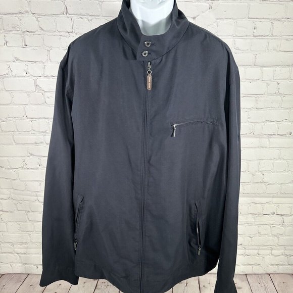 Ascot Sport Outdoor Stylers Dark Blue Full Zip Mock Neck Men’s Jacket 6XL - Picture 1 of 11